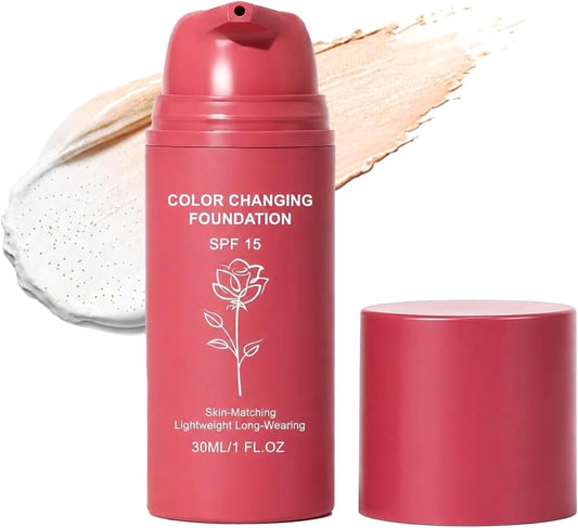 SMOOCHE Colour Changing Foundation 30ml – Self-Adjusting Makeup with Hyaluronic Acid & Vitamin E