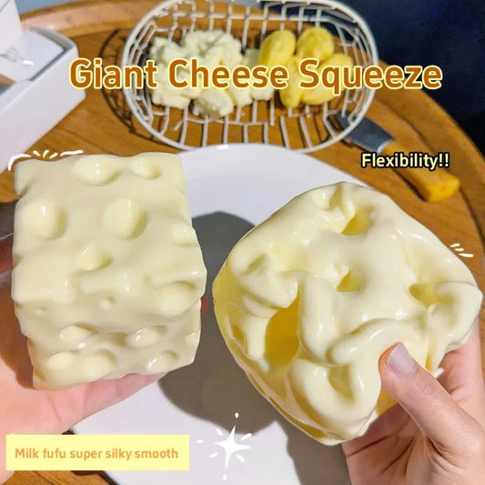 Taba Squishy Cheese Cube – Soft Squeeze Sensory Fidget Toy