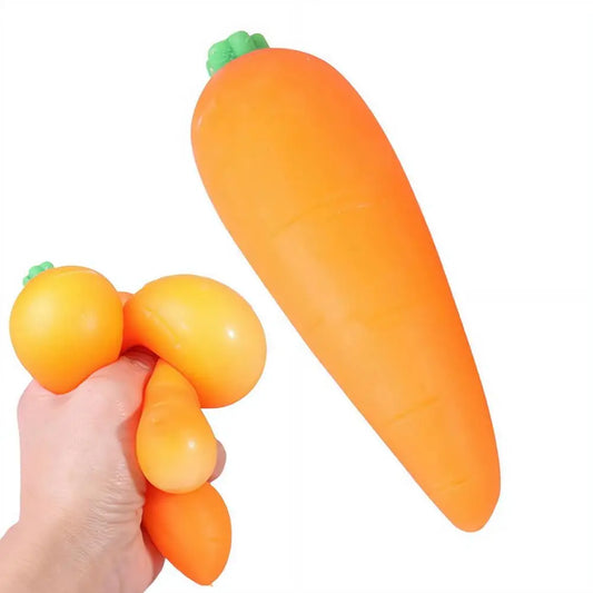 Carrot Squishy Toy – Slow Rising Soft Vegetable Squeeze Sensory Fidget Toy