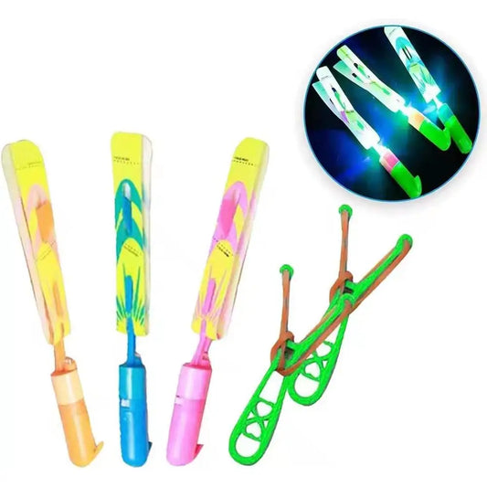 5-Piece LED Flying Copter Toy Set – Light-Up Outdoor Toys for Kids