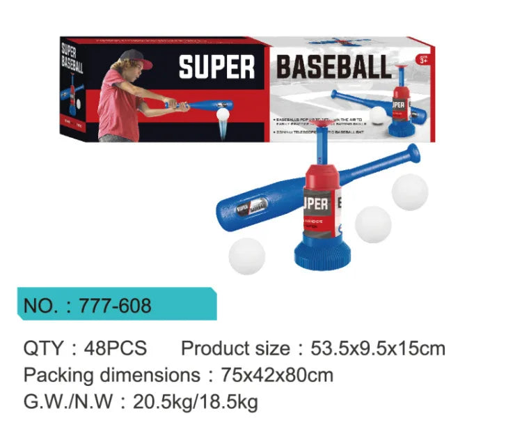 Kids Baseball Pitching Machine Toy Set – Automatic Ball Launcher for Outdoor Play