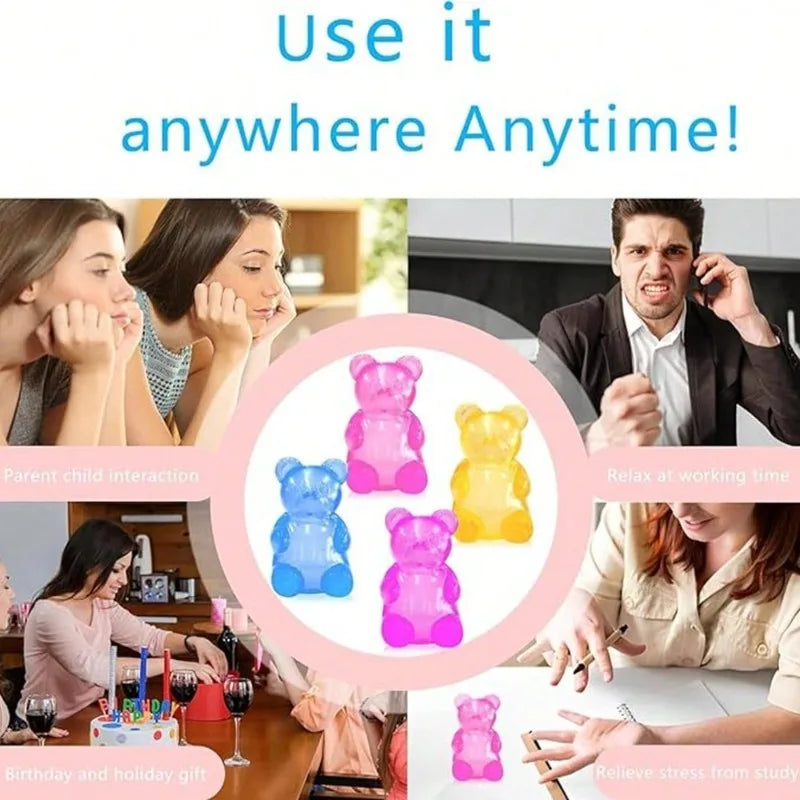 NEEDOH Soft Gummy Bear Fidget Toy – TPR Squishy Sensory Squeeze Toy