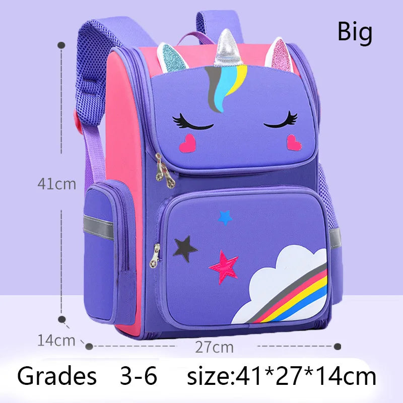 Unicorn Backpack for Girls – Waterproof Rainbow School Bag for Kids and Teens