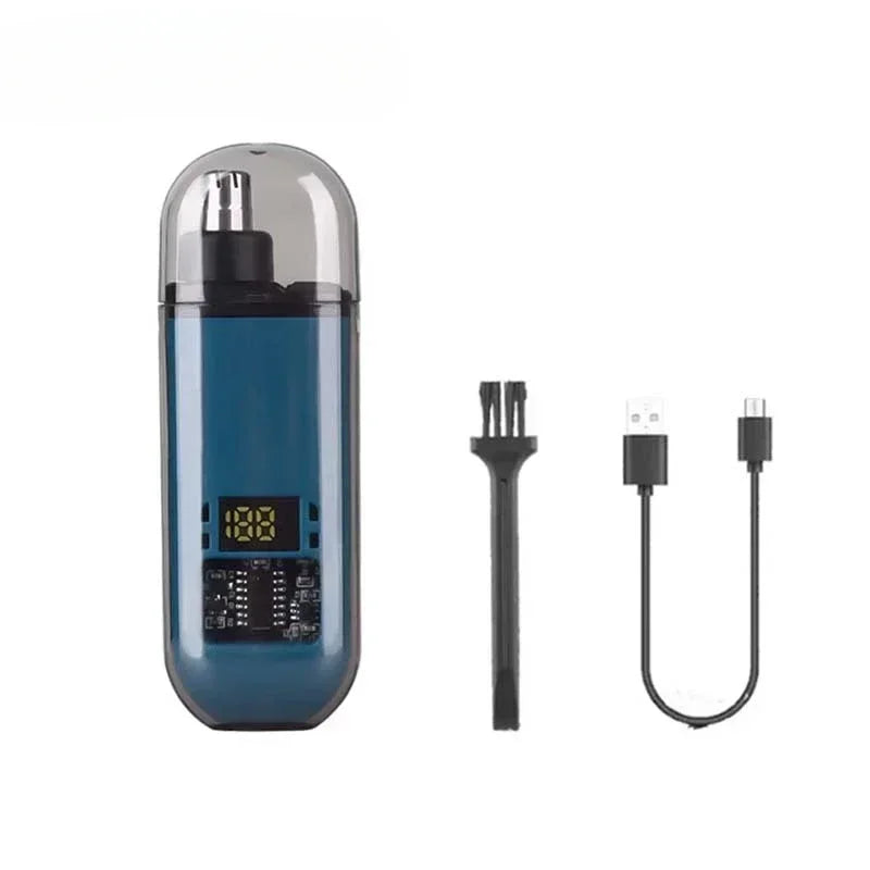 USB-C Rechargeable Nose & Ear Hair Trimmer for Men – Portable Grooming Trimmer
