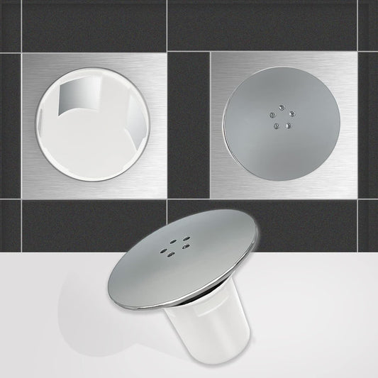 Shower Drain Cover Replacement – 90mm/115mm Chrome High Flow Waste Cover