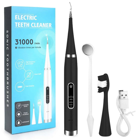Ultrasonic Electric Tooth Cleaner – Plaque & Tartar Remover Dental Cleaning Tool