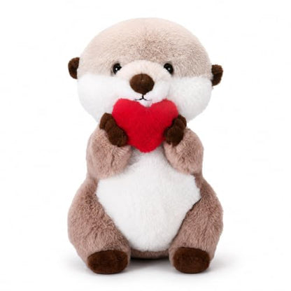 Riuhot Otter Plush Cute Otter Stuffed Animals Soft Otter Plushie Toy Stuffed Otter Gift for Kids Children