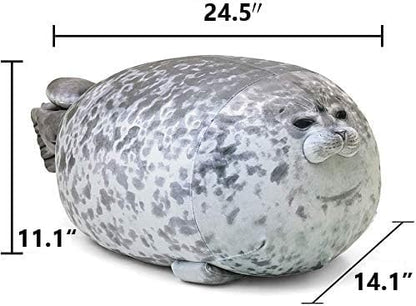 MerryXD Chubby Blob Seal Plush Pillow, (20, 30, 40) Cm Cute Stuffed Animal Toy