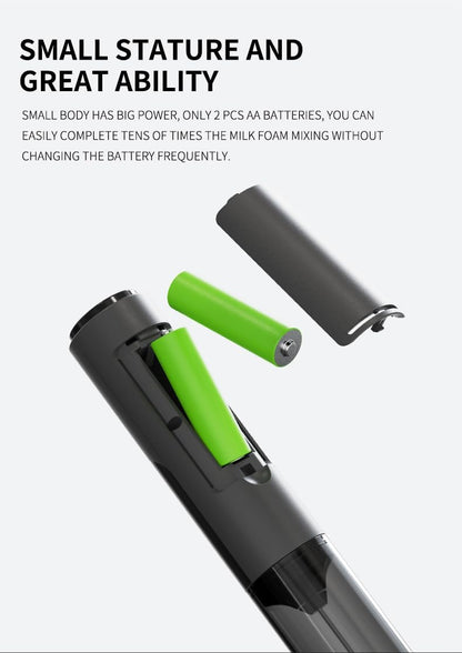 Handheld Electric Milk Frother with Hygiene Cover – Powerful Mini Drink Mixer for Coffee, Latte, Cappuccino & Matcha Free Shipping