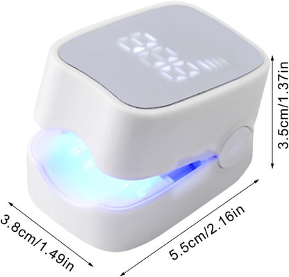 Rechargeable LED Nail Care Device with Digital Display – Portable Nail Dryer