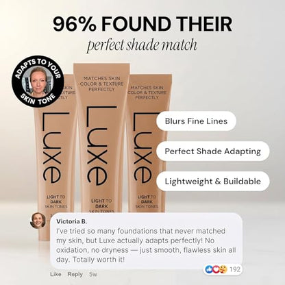 Luxe Color-Adapting Foundation – Lightweight Natural Finish for Women
