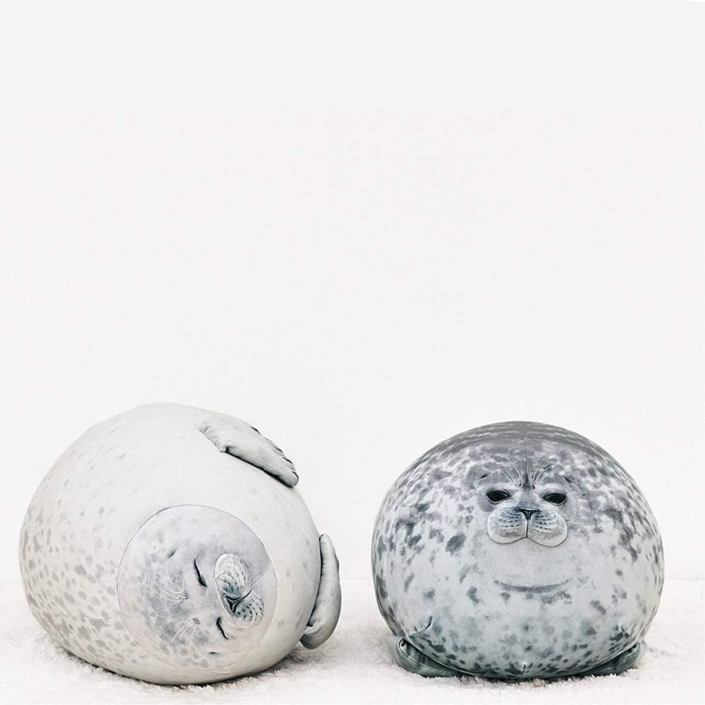 MerryXD Chubby Blob Seal Plush Pillow, (20, 30, 40) Cm Cute Stuffed Animal Toy