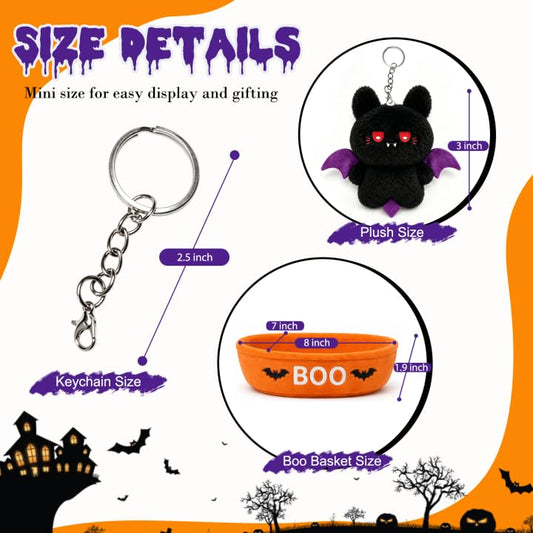 Rosekeep Boo Basket Stuffers for Women, Spooky Stuffed Animals Set