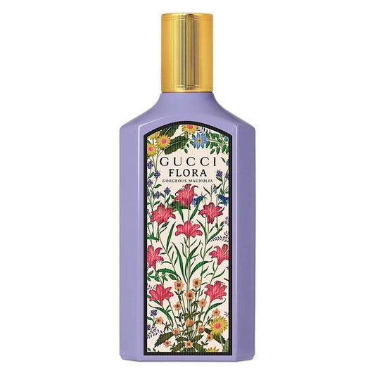 Gucci Flora Gorgeous Magnolia Eau de Parfum for Women, 3.3 oz (100 ml) Refillable Spray