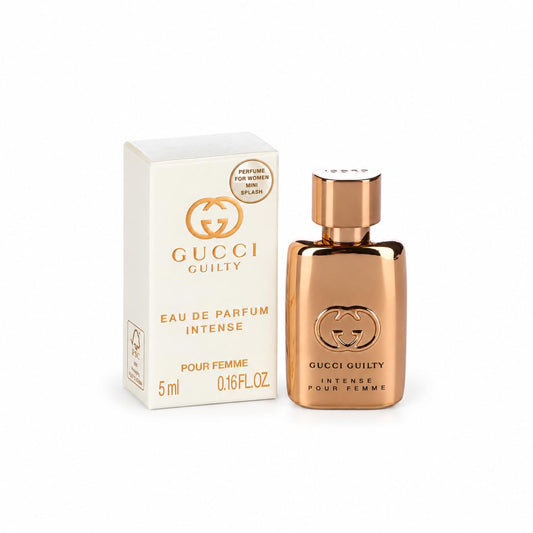 Gucci Guilty Eau de Parfum Intense for Women – Mini Perfume Splash, 0.16 fl oz