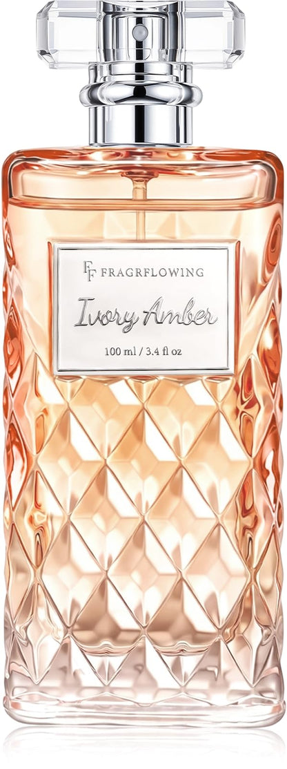 FF FRAGRFLOWING Perfume for Women, Alcohol-Free Floral Fragrance, 100 ml