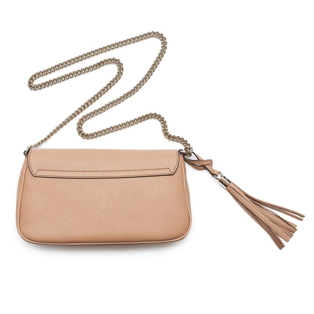 Gucci Soho Shoulder Bag for Women – Camelia Rose Beige Light Tan Leather Handbag
