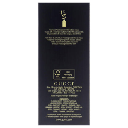 Gucci Flora Gorgeous Orchid Eau de Parfum for Women, 3.3 oz Refillable Spray
