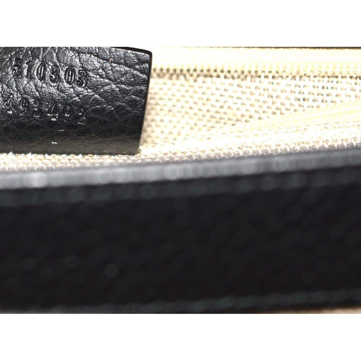 Gucci Women's Black Leather Interlocking GG Crossbody Bag – Model 510304