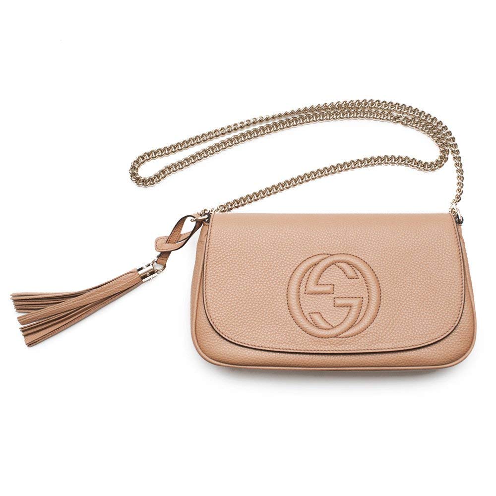Gucci Soho Shoulder Bag for Women – Camelia Rose Beige Light Tan Leather Handbag