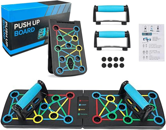 14-in-1 Foldable Push Up Board – Portable Home Workout Fitness Equipment for Chest, Arms & Core Strength Training Free shipping