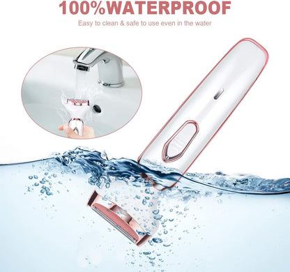 4-in-1 Electric Lady Shaver for Women – Rechargeable Wet & Dry Bikini Trimmer for Face, Legs, Underarm, Nose & Eyebrow Free shipping