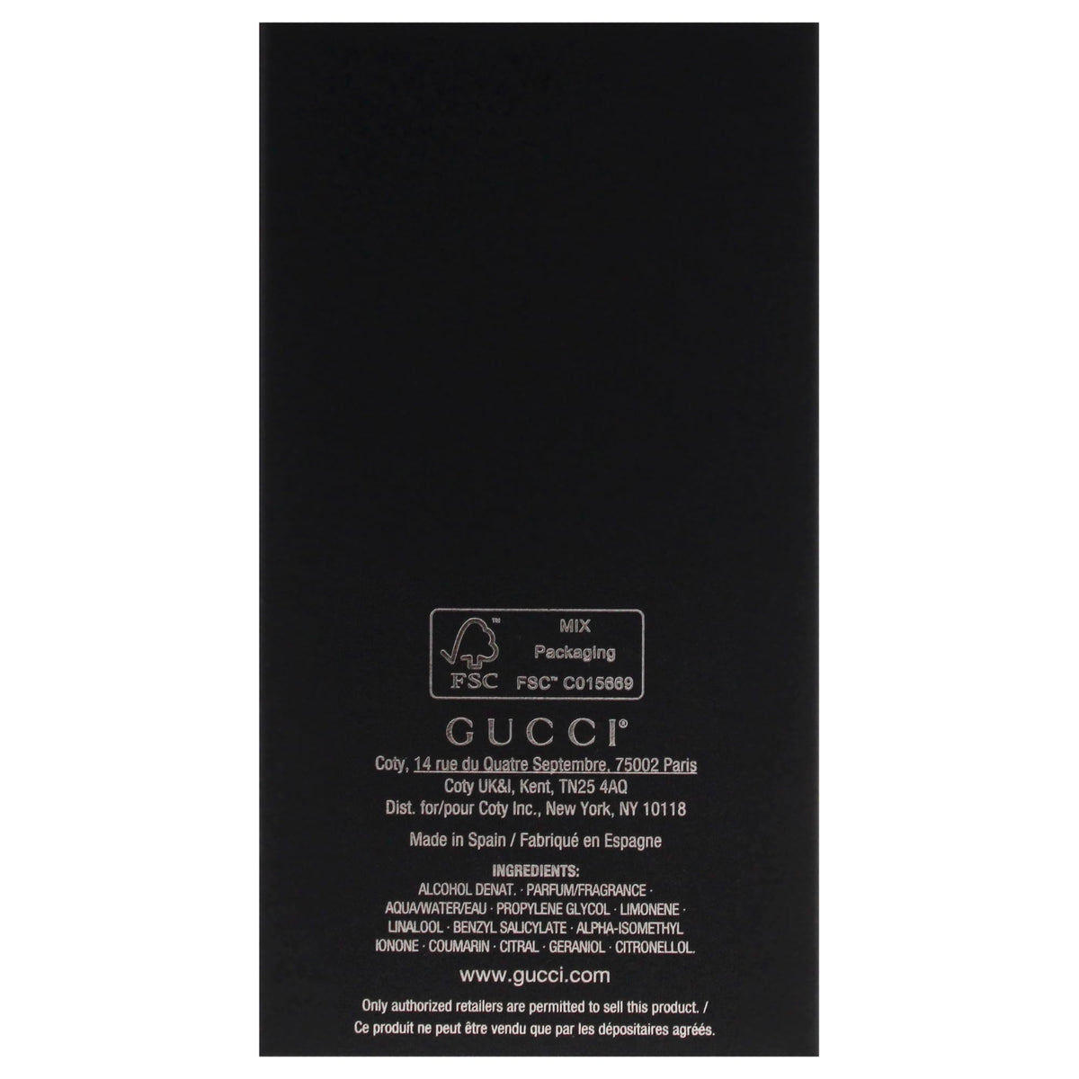 Gucci Guilty by Gucci for Men - 3 oz Parfum Spray