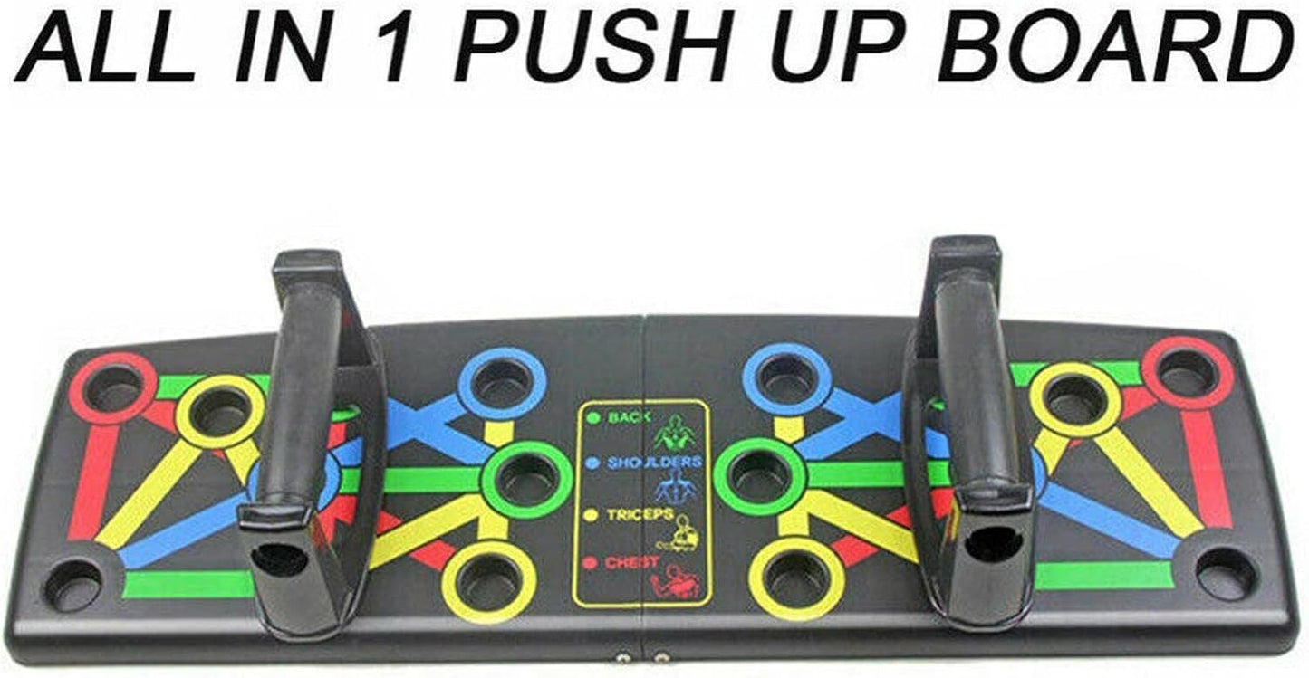 14-in-1 Foldable Push Up Board – Portable Home Workout Fitness Equipment for Chest, Arms & Core Strength Training Free shipping
