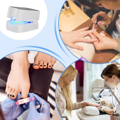 Rechargeable LED Nail Care Device with Digital Display – Portable Nail Dryer