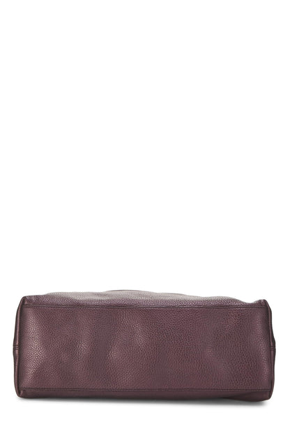 Gucci, Pre-loved Purple Leather Soho Chain Tote, Purple