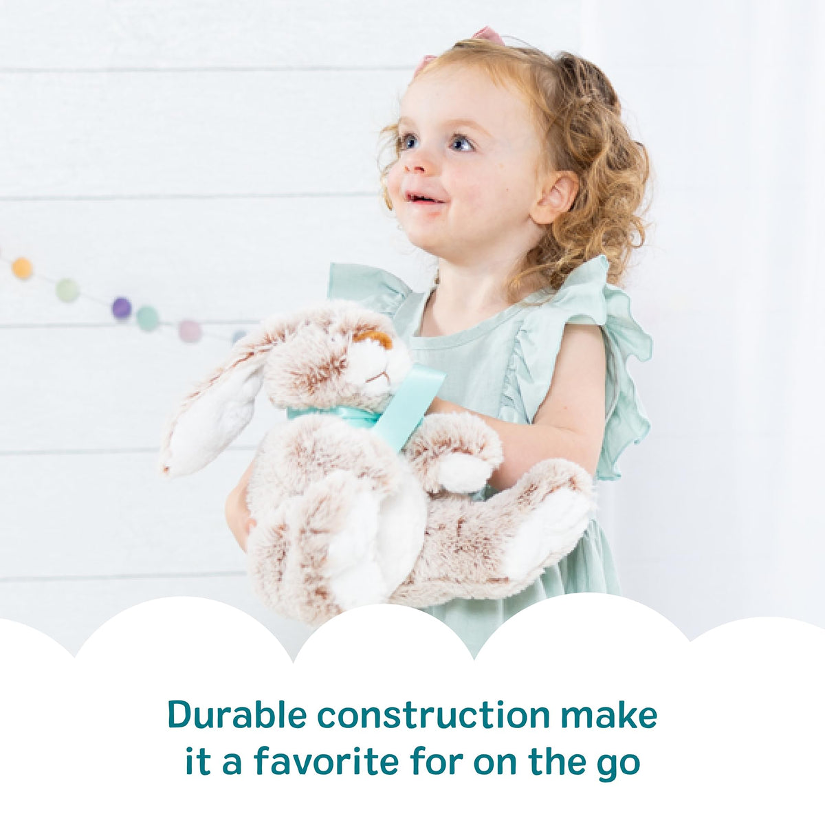Melissa & Doug Burrow Bunny Stuffed Animal Plushie with Big Feet, Floppy Ears & Fluffy Tail, Adorable Pretend Play Toddler Toys for Girls & Boys 3+, Pack of 12