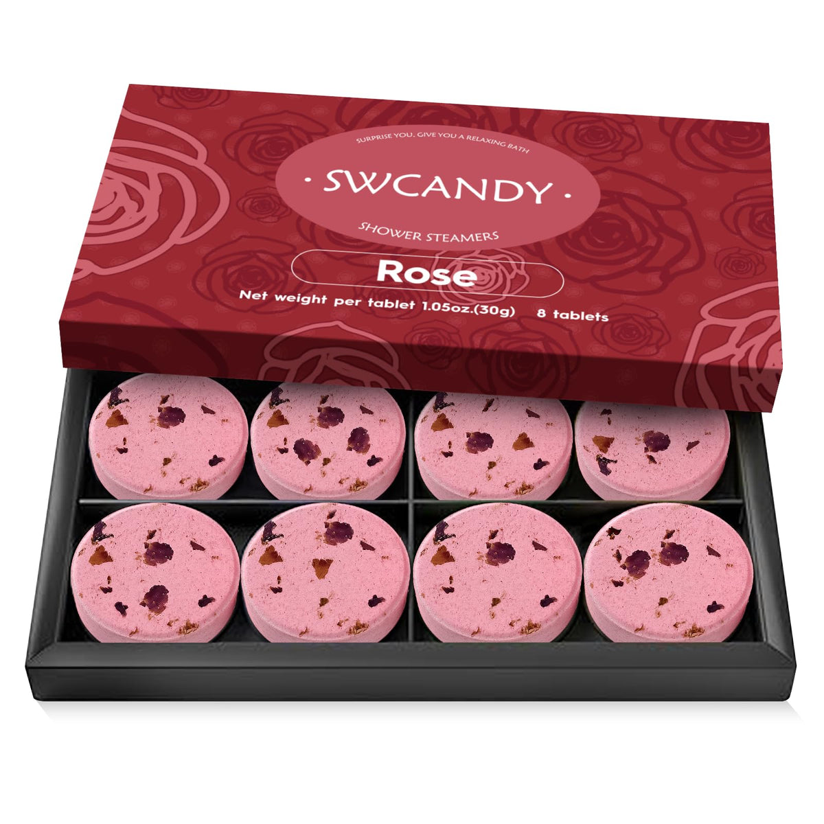 SWCANDY Shower Steamers Aromatherapy 8 Pcs Shower Home Spa