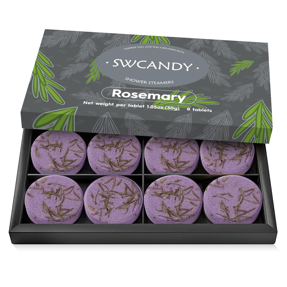 SWCANDY Shower Steamers Aromatherapy 8 Pcs Shower Home Spa