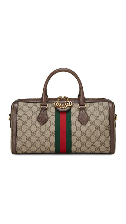 Pre-Loved Gucci Ophidia Top Handle Handbag for Women – Coated Canvas Designer Bag