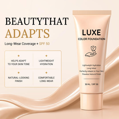 LUXE Color Foundation for Women, Color Changing Foundation