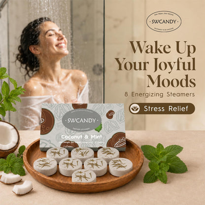 SWCANDY Shower Steamers Aromatherapy 8 Pcs Shower Home Spa