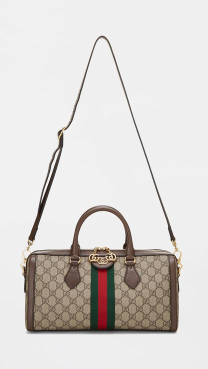 Pre-Loved Gucci Ophidia Top Handle Handbag for Women – Coated Canvas Designer Bag