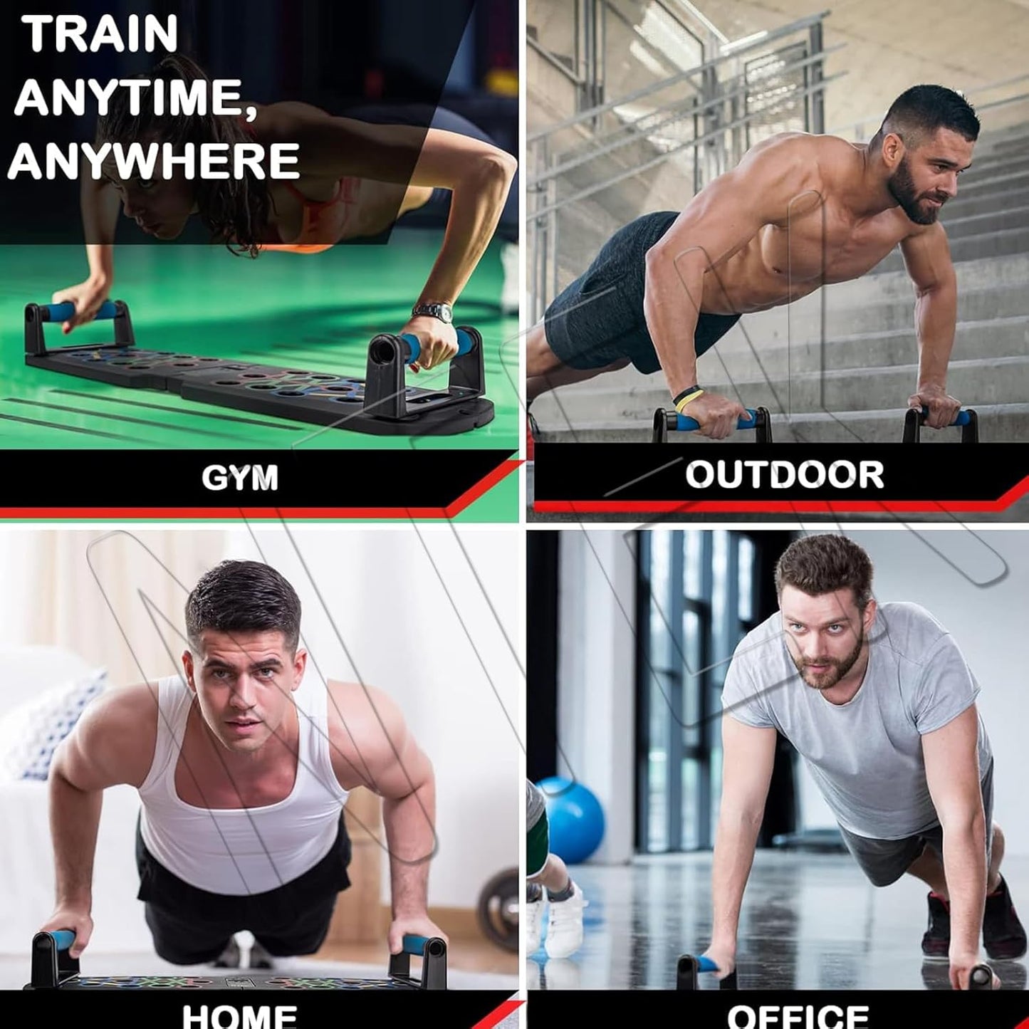 14-in-1 Foldable Push Up Board – Portable Home Workout Fitness Equipment for Chest, Arms & Core Strength Training Free shipping
