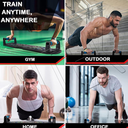14-in-1 Foldable Push Up Board – Portable Home Workout Fitness Equipment for Chest, Arms & Core Strength Training Free shipping