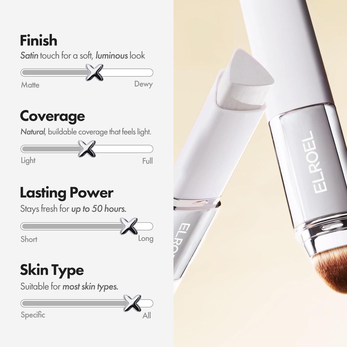 ELROEL Blanc Cover Cream Stick V White Parent