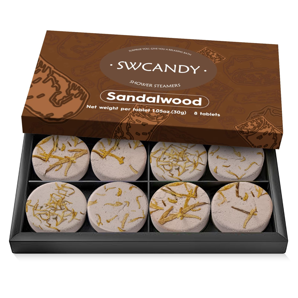 SWCANDY Shower Steamers Aromatherapy 8 Pcs Shower Home Spa