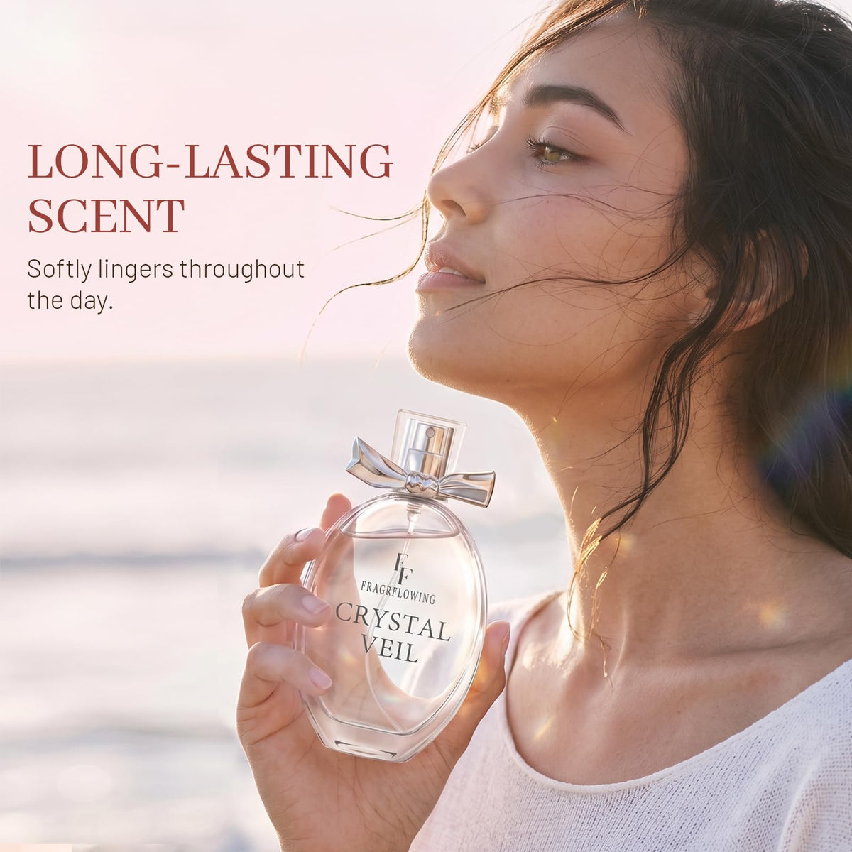 FF FRAGRFLOWING Perfume for Women, Alcohol-Free Floral Fragrance, 100 ml