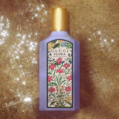 Gucci Flora Gorgeous Magnolia Eau de Parfum for Women, 3.3 oz (100 ml) Refillable Spray