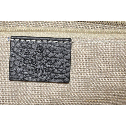 Gucci Women's Black Leather Interlocking GG Crossbody Bag – Model 510304