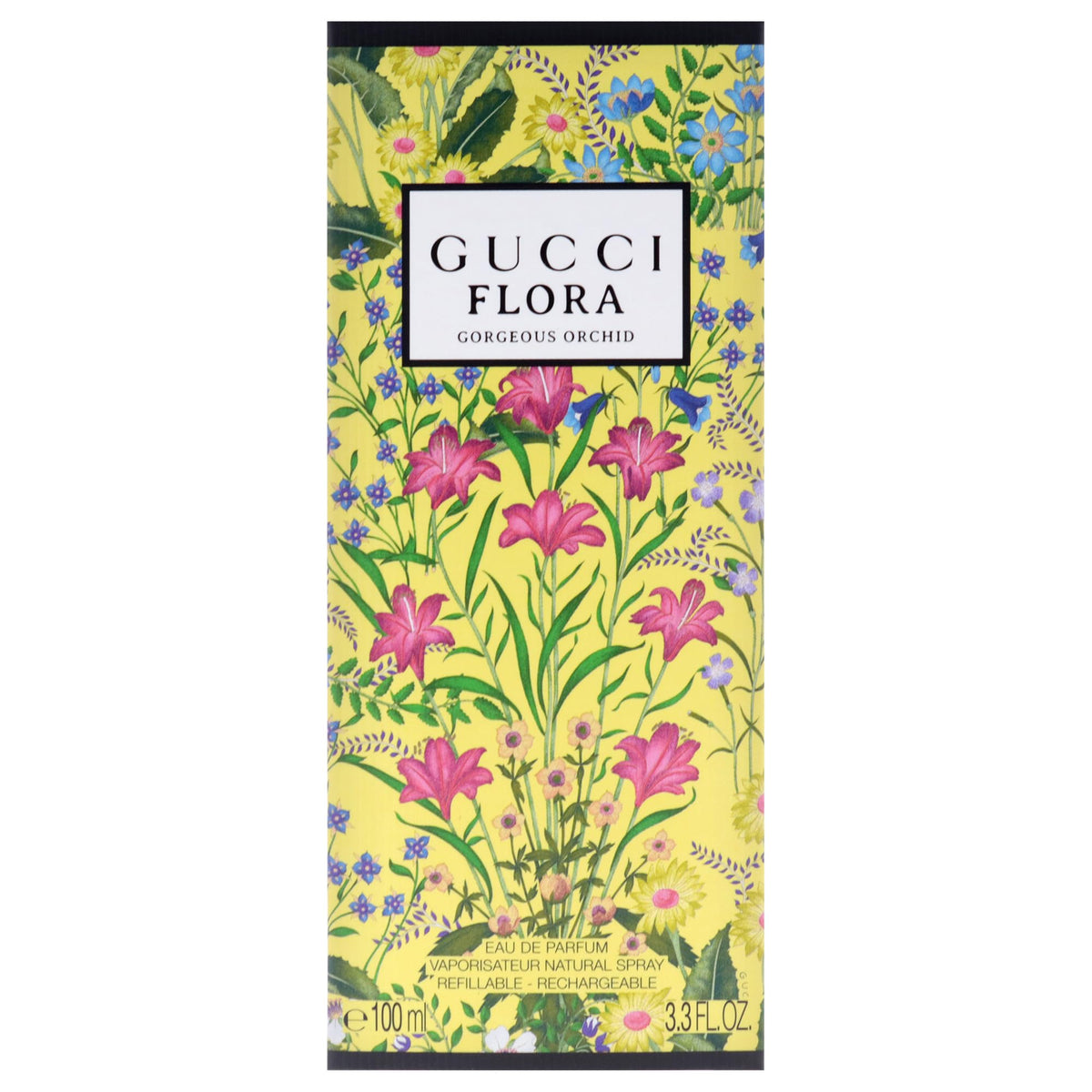 Gucci Flora Gorgeous Orchid Eau de Parfum for Women, 3.3 oz Refillable Spray