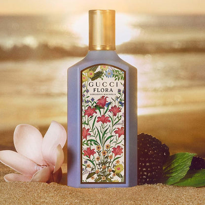 Gucci Flora Gorgeous Magnolia Eau de Parfum for Women, 3.3 oz (100 ml) Refillable Spray