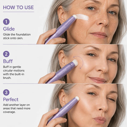 Facelove Foundation Stick, Color Changing Foundation Makeup for Mature Skin