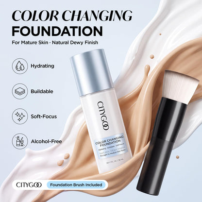 Color Changing Foundation for Mature Skin