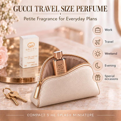 Gucci Guilty Eau de Parfum Intense for Women – Mini Perfume Splash, 0.16 fl oz