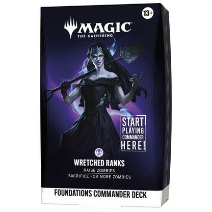 Magic: The Gathering Foundations Commander Deck - Wretched Ranks | 100-Card Deck + Accessories